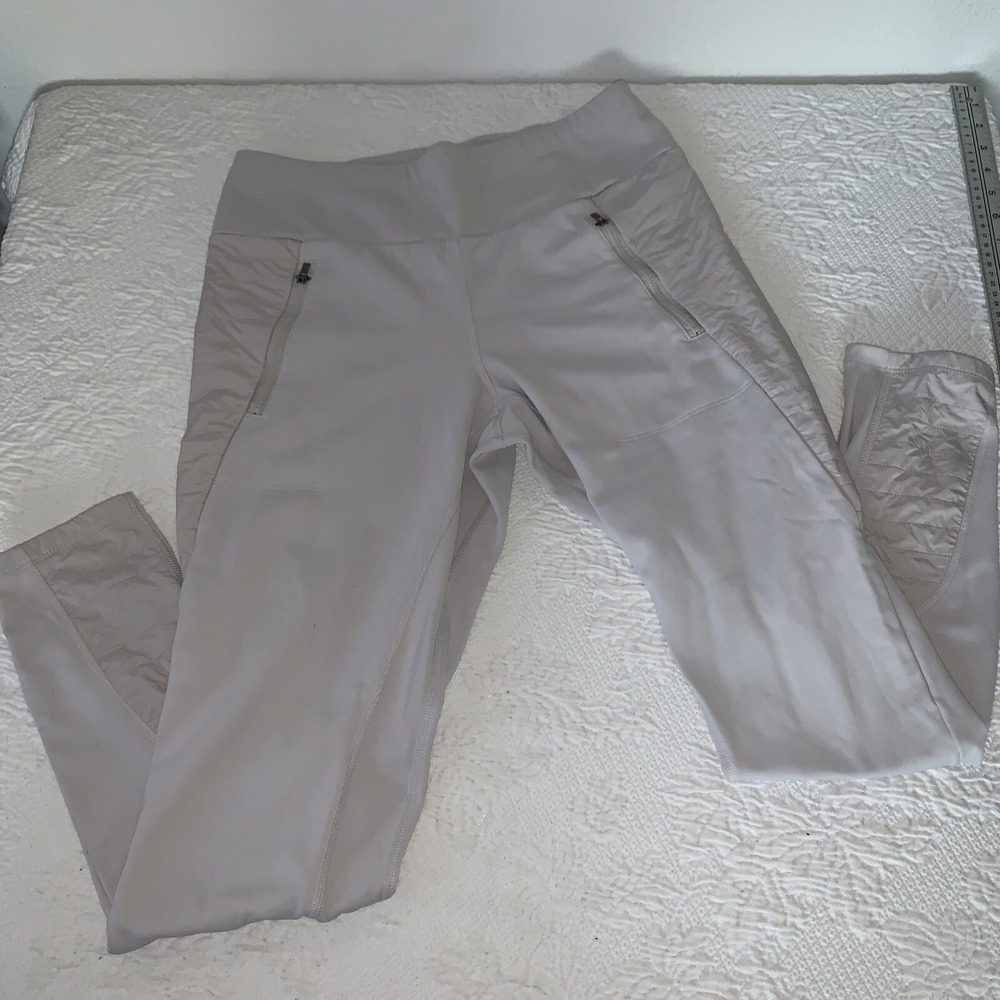 Athleta Women's Peak Hybrid Fleece Tight‎ In Birch Grey Size Medium
